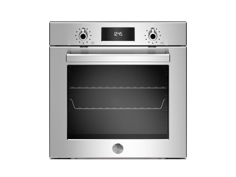 60cm Electric Built-in Oven LCD display, steam assist | Bertazzoni - Stainless Steel