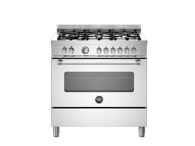 90 cm 6-burner electric oven | Bertazzoni - Stainless Steel