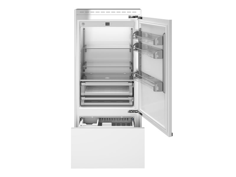 90cm Built-In Bottom Mount, Panel Ready Right hinges | Bertazzoni - Bianco