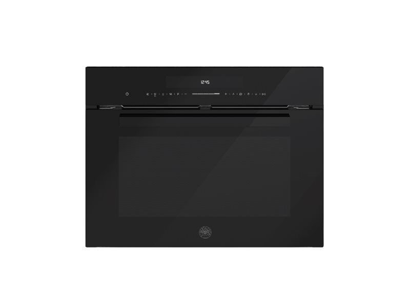 60x45cm Combi-Microwave Oven, LED touch Display | Bertazzoni - Black glass