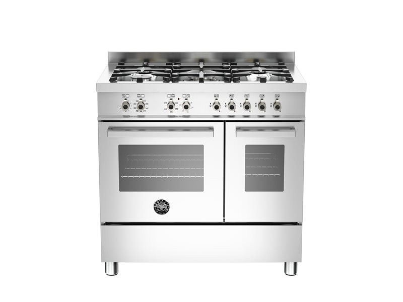 90 cm 5-burner electric double oven | Bertazzoni - Stainless Steel