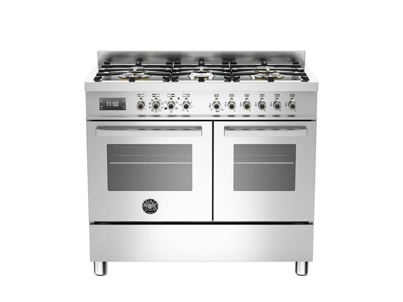 100 cm 6-burner electric double oven | Bertazzoni - Stainless Steel